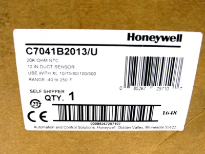 NEW HONEYWELL C7041B2013 12" DUCT SENSOR