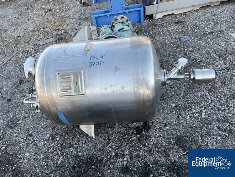 Used Alloy Fabricators 100 Gal Alloy Fab Tank, 316L S/S, 15# Stainless Steel Tanks Ohio US | Federal Equipment Company #126563
