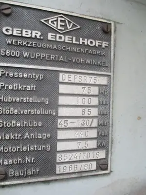 USED GEBR. EDELHOFF C-75