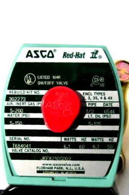 NEW ASCO JKF8210G002 SOLENOID VALVE 120/60 110/50