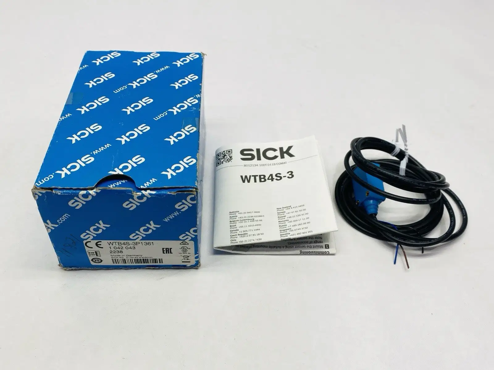 WTB4S-3P1361, 1042043 | Sick WTB4S-3P1361 Photoelectric Sensor 1042043 - New Other