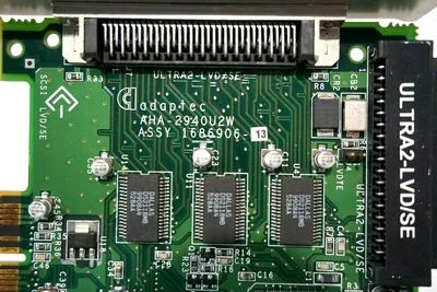 USED ADAPTEC AHA-294OU2W PC BOARD ASSY# 1686906-13 AHA294OU2W