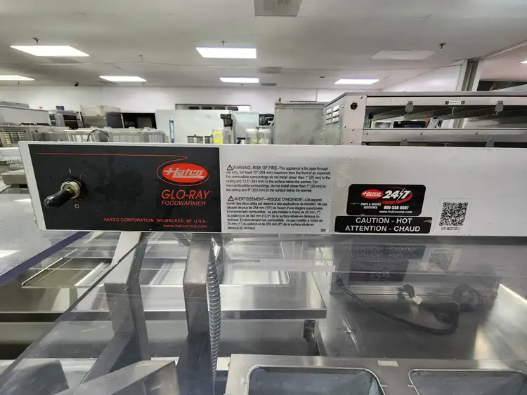 Used Hatco Used Hatco GRAH-60 60" High Watts Infrared Strip Food Warmer - Heat Lamp 208V 1400W Heat Lamps (Food) Illinois US | Falcon Restaurant Supply #1376655