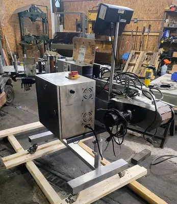 USED CVC 300 PRESSURE SENSITIVE WRAP LABELER