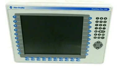 USED ALLEN BRADLEY 2711P-K12C4A7 PANELVIEW PLUS 1250 2711P-RP7A 2711P-RDK12C