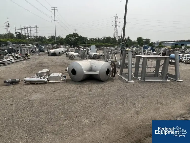 Used Patterson-Kelley 125 cu ft Patterson Kelley Twin Shell Blender Agitators, Blenders, Mixers Ohio US | Federal Equipment Company #129380