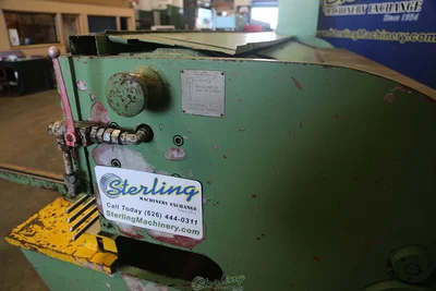 Used DI-ACRO 10FTX1/8IN Power Squaring Shears (Gauge) California US | Sterling Machinery Exchange #1467182