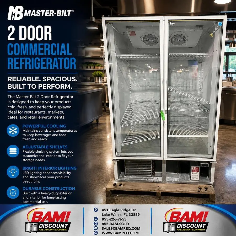 Used MASTER-BILT BLG-48-HGP Display Refrigerators Florida US | BAM Discount Restaurant Equipment #1390441