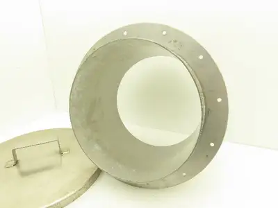 13-1/4" Tank Hole cover Flanged Non-Sealing Lid Stainless Steel
