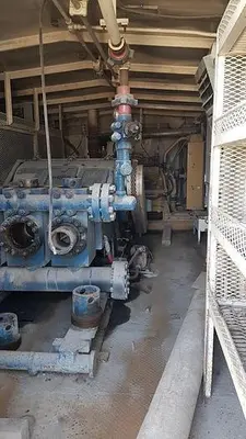 USED EMSCO F-500 TRIPLEX MUD PUMP