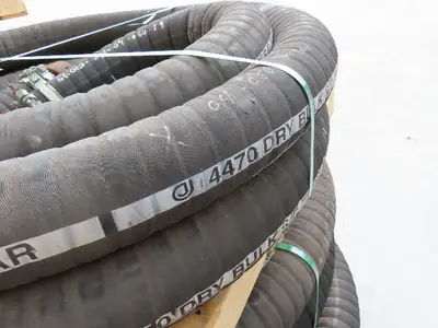 Jason 4470 Dry Bulk Material Suction Hose 4" ID x 49' Gum Rubber 75 PSI