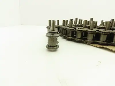 Diamond Roller Chain #100 Riveted E1 Pin Attachment 10' Single Strand 1.25"Pitch