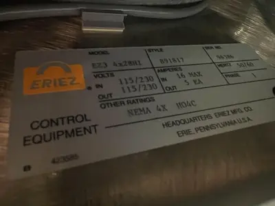 USED ERIEZ MAGNETICS 4 X 2SHI