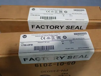 Allen Bradley 1756-0f8i Analog Output Module + 1756-irt8i Thermocouple Module, 2pcs