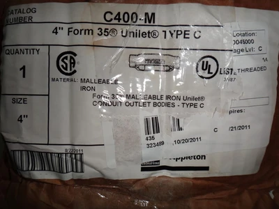 Appleton C400-M conduit body