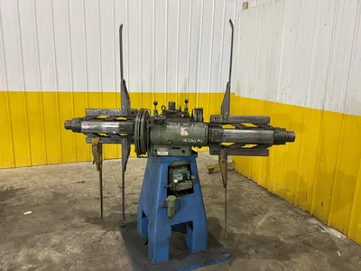 2,000 LBS X 12" LITTELL MODEL #20-12 DOUBLE END PULL OFF UNCOILER COIL REEL: STOCK #23716