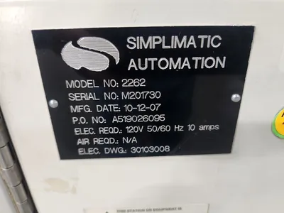 2007 Simplimatic Automation 2262 Shuttle Gate Conveyor | Tekmart International Inc. (2)