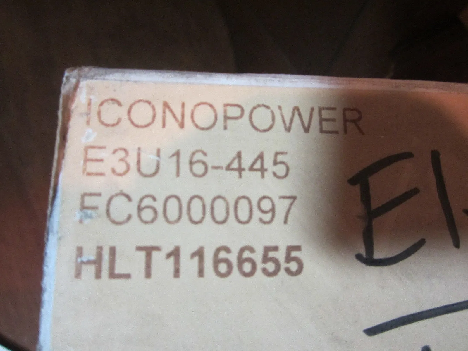 NEW ICONOPOWER E3U16-445 POWER SUPPLY E3U16445