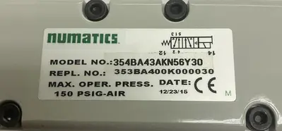 Used NUMATICS 354BA43AKN56Y30 Solenoid Valves Ohio US | Surplus Asset Holdings #1234161