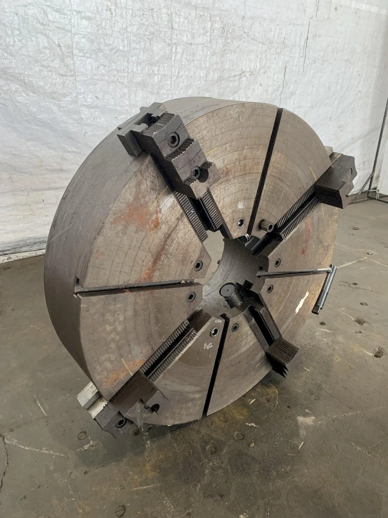 36" 4-JAW LATHE CHUCK. STOCK # 0849923.