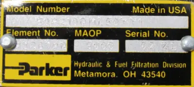 NEW PARKER 50P210QML50YY1 HIGH PRESSURE INLINE FILTER