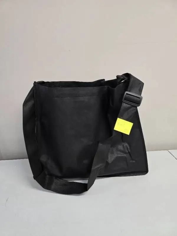 Black Over the Shoulder Totes - 18" x 5" x 15"