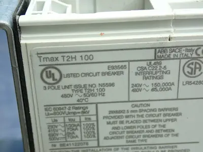 USED ABB TMAXT2H100