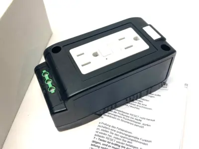 USED MURRELEKTRONIK MSVD POWER SOCKET NEMA (GFCI) FOR DIN RAIL