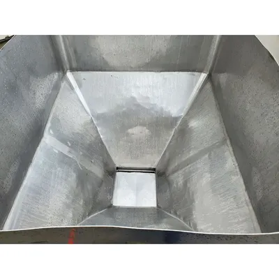 Used 25 Cu. Ft. Stainless Steel Bin with Slide Gates