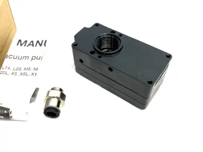 USED PIAB VACUUM PUMP MINI X20 CONN. B NBR SEALINGS, X20A6-BN