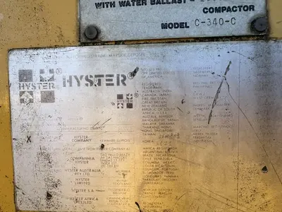 Used 1989 HYSTER C-340-C Single Drum Rollers Ohio US | Proxy Equipment #1385276