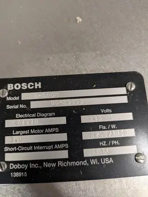 USED 2005 BOSCH B-500M