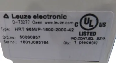 NEW LEUZE HRT 96M/P-1600-2000-42 SENSOR HRT 96MP1600200042