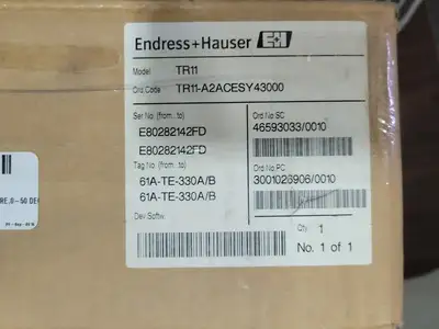 NEW ENDRESS+HAUSER TR11-A2ACESY43000