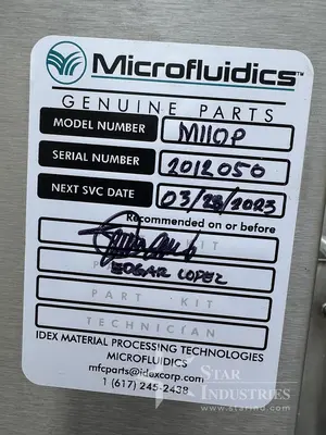 Used MICROFLUIDICS M-110P Filling Machines | Star Industries #1254118