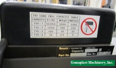 Monsanto T-10 Tensile Tester, Item # 1590