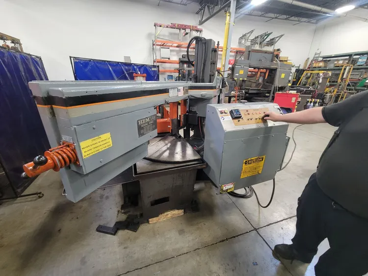 Used 2001 HEM TWISTER AUTO Horizontal Band Saws Florida US | Myers Technology Co., LLC #11907