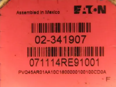 NEW EATON 02-341907 HYDRAULIC PUMP PVQ45AR01AA10C1800000100100CD0A 02341907