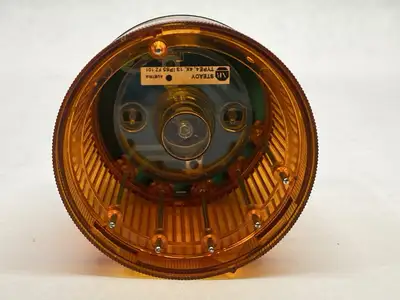 855T-B24DN5 | Allen Bradley  Ser B 70mm Amber Stack Light w/ 855T-L24LF Bulb - Used