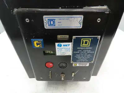 Square D K-600 Low Voltage Power Circuit Breaker 600A 600V Carriere FB600ER RMS