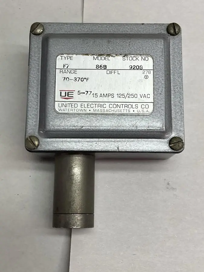 Used UNITED ELECTRIC F7-86B Pressure Switches Ohio US | Surplus Asset Holdings #1553610