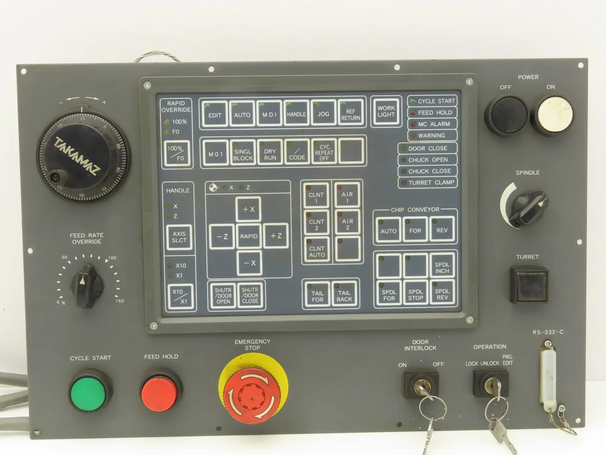 Takamaz PN-001 CNC HMI Controller Panel Push Button W/Pulse Generator X-150PLUS