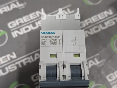 Siemens 5SJ4210-7HG41 Miniature Circuit Breaker 10A 240VAC 2 Pole New NIB