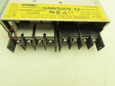 Cosel UAW500S-24 Power Supply 24VDC 22A Output 120/240VAC Input