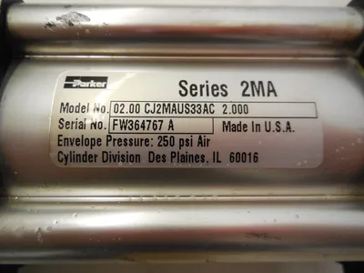 NEW PARKER 02.00 CJ2MAUS33AC PNEUMATIC CYLINDER SERIES 2MA 0200CJ2MAUS33AC