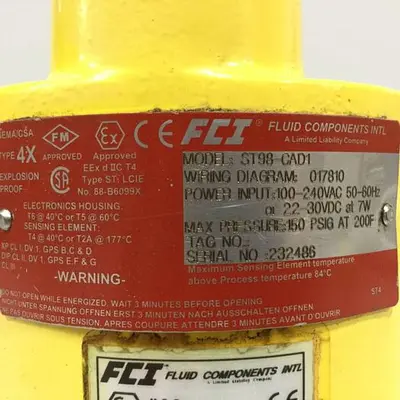 USED FLUID COMPONENTS ST98-CAD1