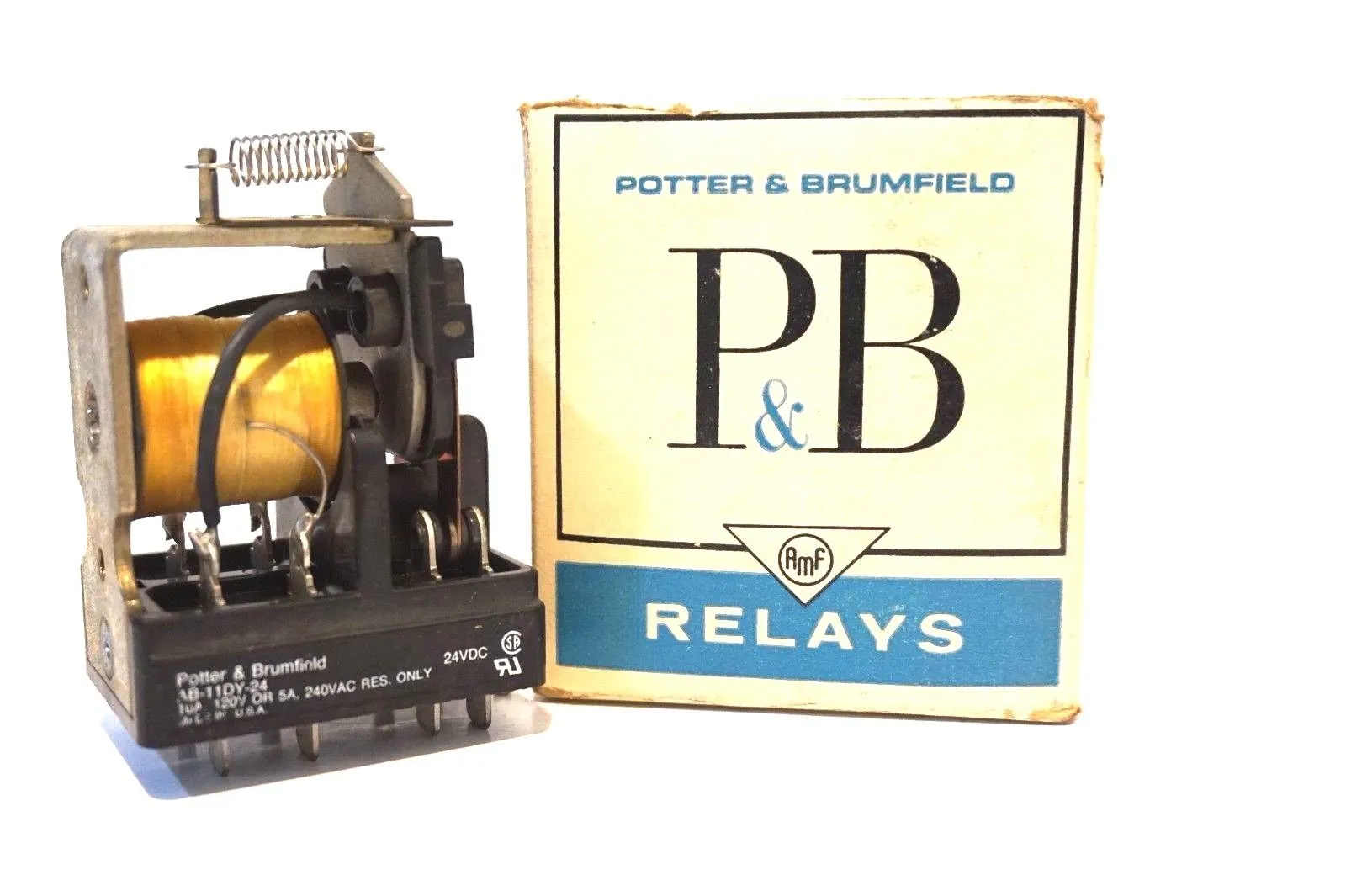 2 NEW POTTER & BRUMFIELD AB-11DY-24 RELAY AB11DY24