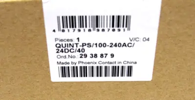NEW PHOENIX CONTACT QUINT-PS/100-240AC/24DC40 POWER SUPPLY QUINTPS100240AC24DC40