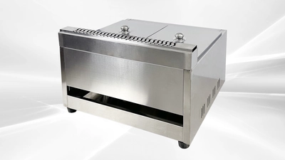 171-0454 7 Gallon 2 Bank Countertop Propane Deep Fryer