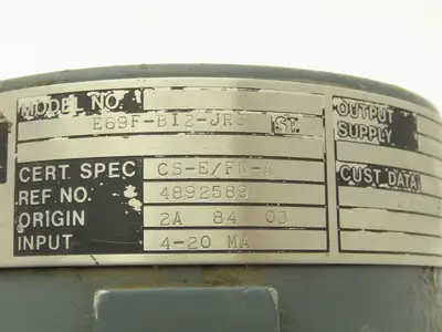 Foxboro E69F-BI2-JRS Current to Pneumatic Air Signal Converter 3-15 PSI 4-20Ma